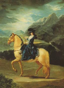 弗朗西斯科 德 戈雅 Maria Teresa of Vallabriga on Horseback